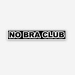 No Bra Club sticker waterproof vinyl decal for laptop, bike, car & bottle