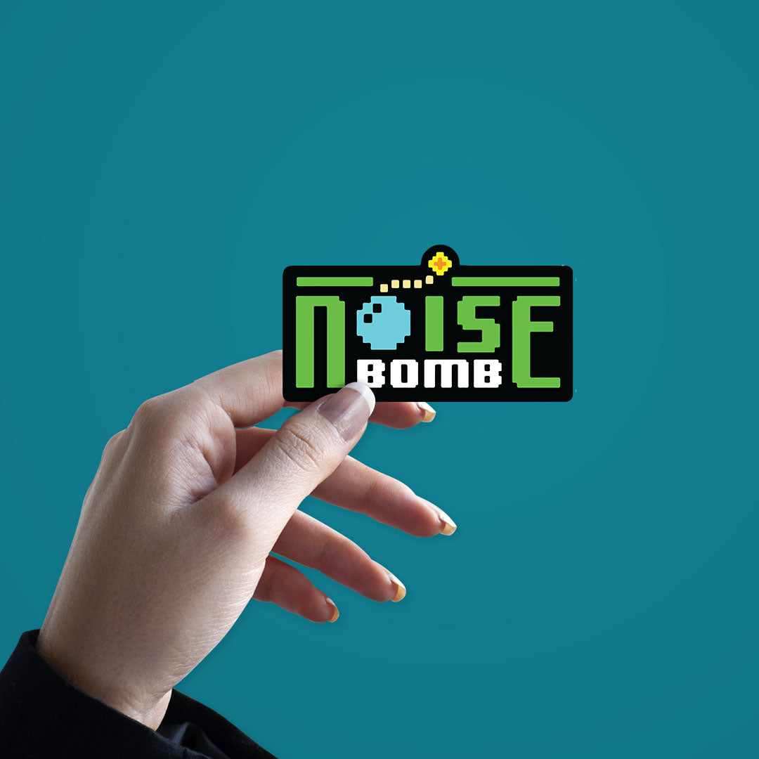 Noise Bomb Sticker waterproof vinyl decal for laptop, bike, car & bottle