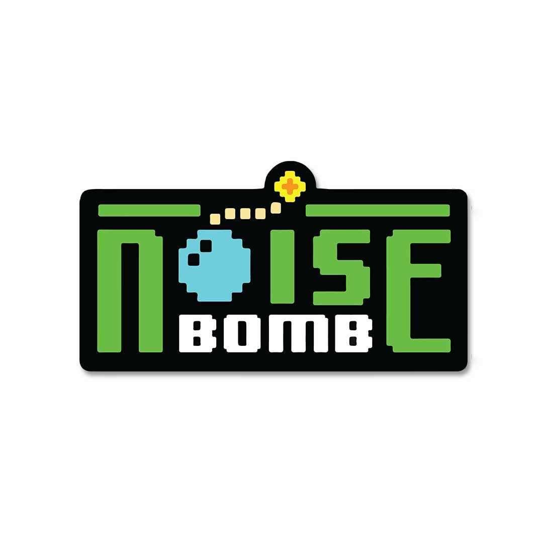 Noise Bomb Sticker waterproof vinyl decal for laptop, bike, car & bottle