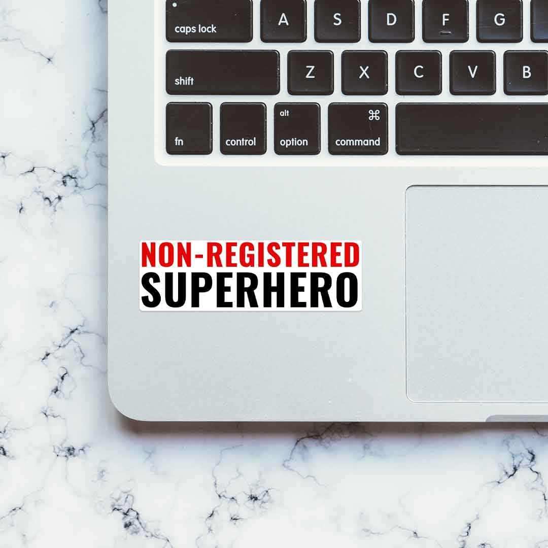 Non - registered Super Hero Sticker waterproof vinyl decal for laptop, bike, car & bottle