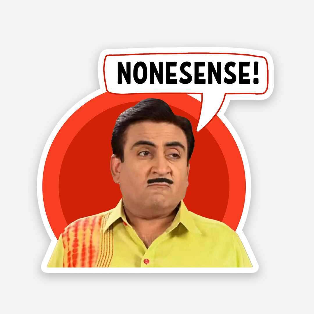 Nonesense sticker waterproof vinyl decal for laptop, bike, car & bottle