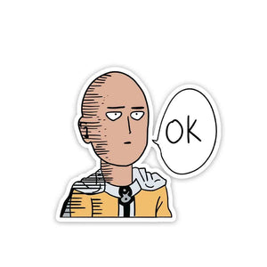 OK Sticker waterproof vinyl decal for laptop, bike, car & bottle