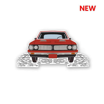 Old Muscle Sticker waterproof vinyl decal for laptop, bike, car & bottle