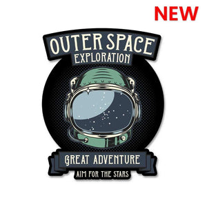 Outer Space Sticker waterproof vinyl decal for laptop, bike, car & bottle