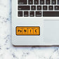 Pa N I C Sticker waterproof vinyl decal for laptop, bike, car & bottle