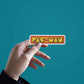PAC - MAN Sticker waterproof vinyl decal for laptop, bike, car & bottle
