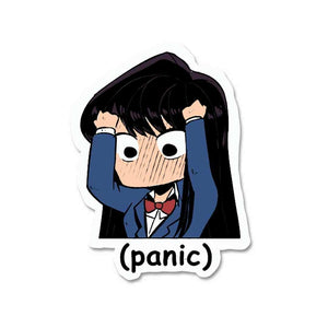 Panic Sticker waterproof vinyl decal for laptop, bike, car & bottle