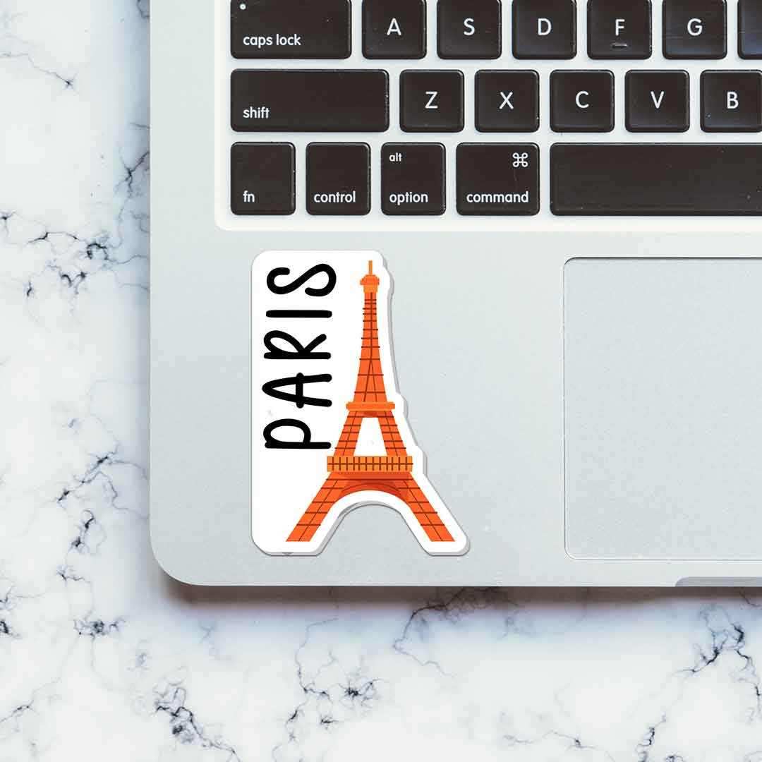 Paris Sticker waterproof vinyl decal for laptop, bike, car & bottle