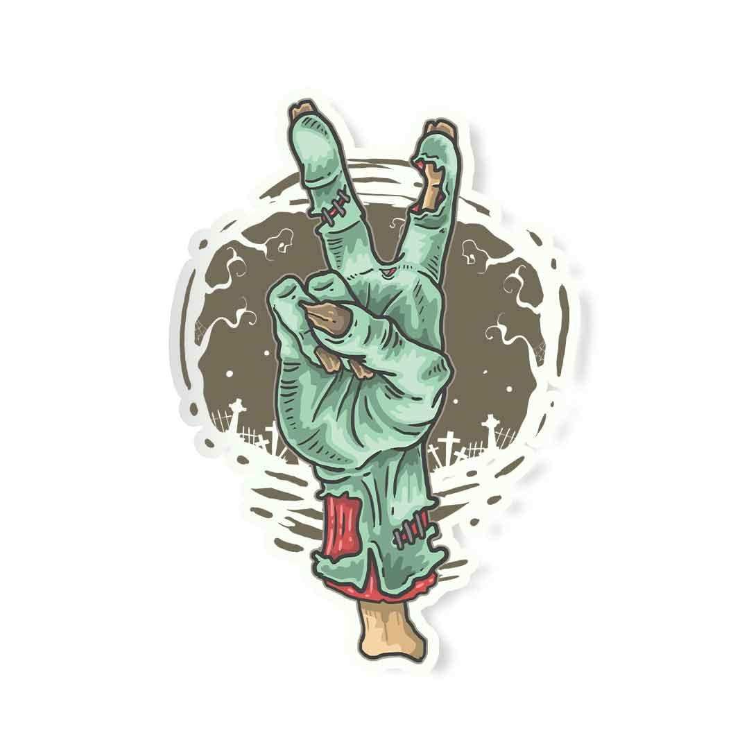 Peace out -Zombie Sticker - Stickers | STICK IT UP