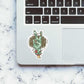 Peace out - Zombie Sticker waterproof vinyl decal for laptop, bike, car & bottle