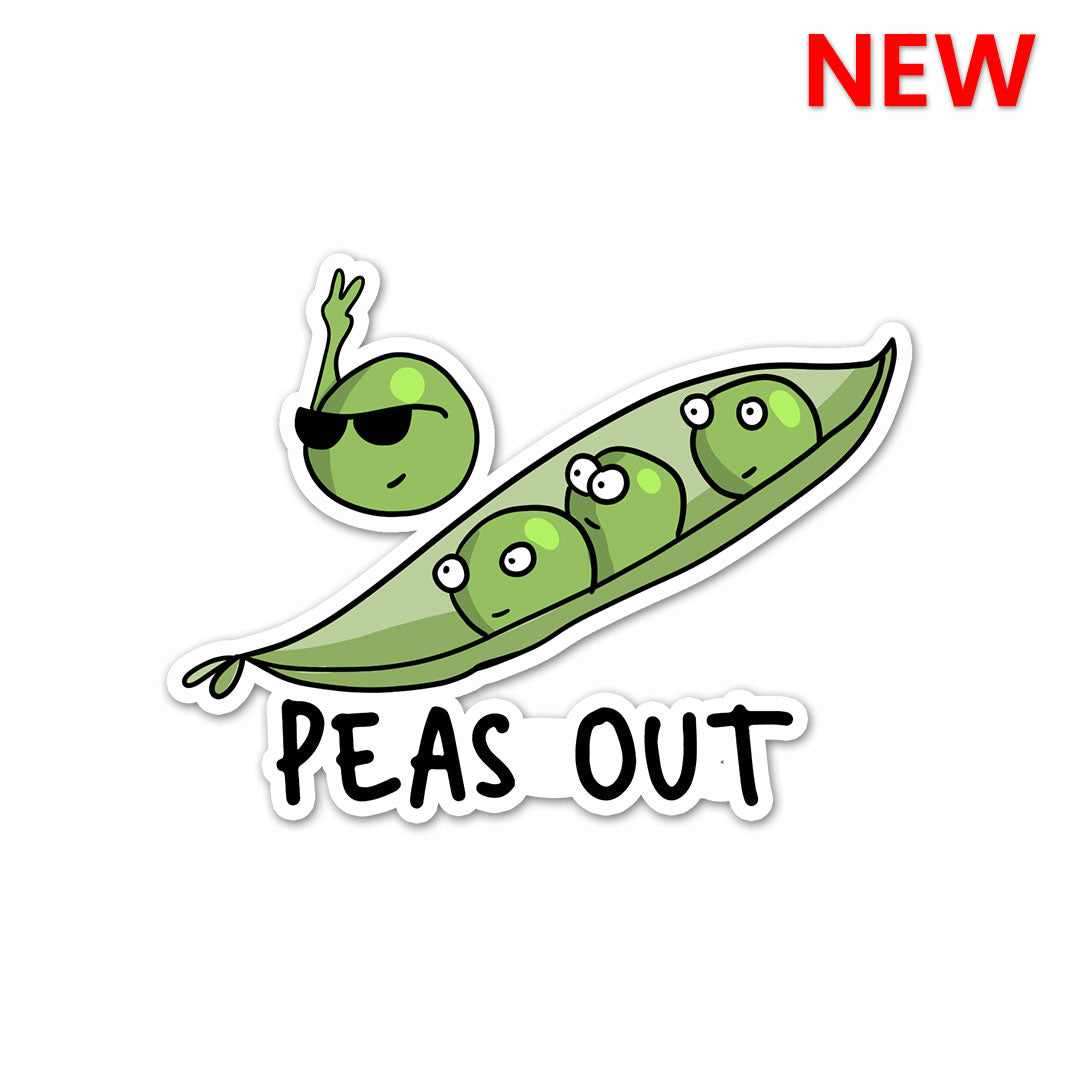 PEAS out Sticker - Stickers | STICK IT UP