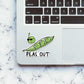 PEAS out Sticker waterproof vinyl decal for laptop, bike, car & bottle
