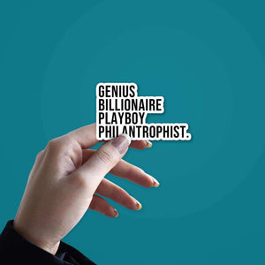 Philanthrophist Sticker waterproof vinyl decal for laptop, bike, car & bottle
