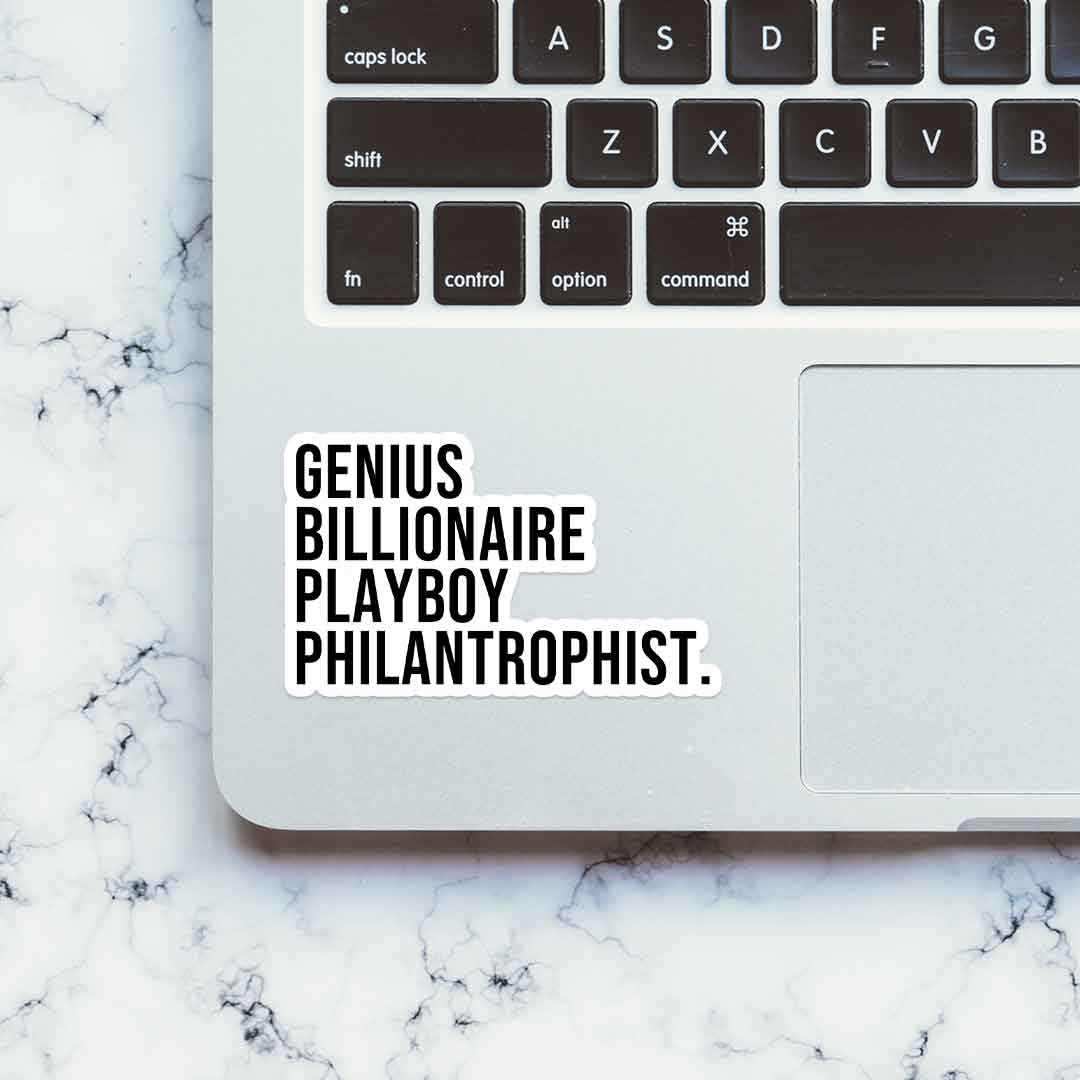 Philanthrophist Sticker waterproof vinyl decal for laptop, bike, car & bottle