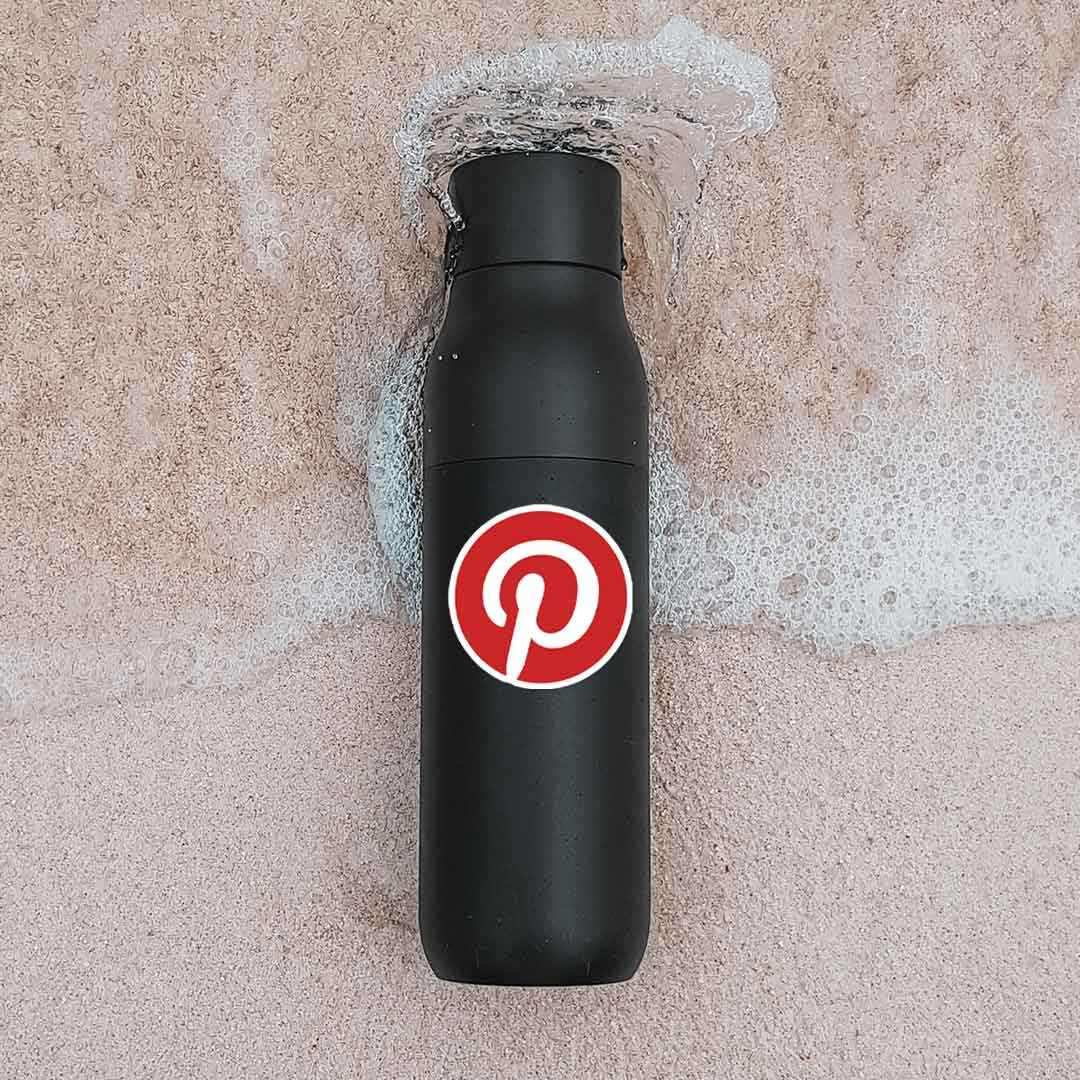 Pinterest Logo Sticker waterproof vinyl decal for laptop, bike, car & bottle