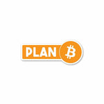 Plan[B]itcoin Sticker waterproof vinyl decal for laptop, bike, car & bottle