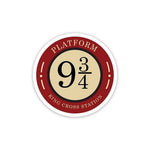 Platform Nine and Three - Quarters Sticker waterproof vinyl decal for laptop, bike, car & bottle