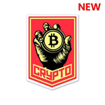 Power of Crypto Sticker waterproof vinyl decal for laptop, bike, car & bottle