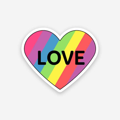 Pride Love sticker waterproof vinyl decal for laptop, bike, car & bottle