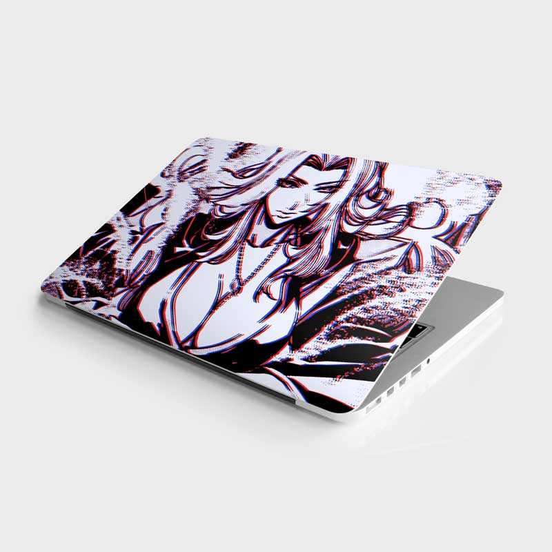 Provocative Girl Laptop Skin waterproof vinyl decal for laptop, bike, car & bottle