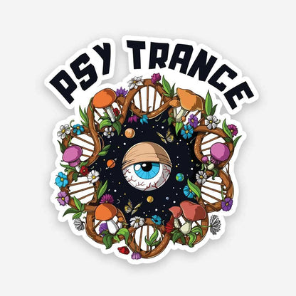 PSY TRANCE sticker waterproof vinyl decal for laptop, bike, car & bottle