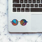 Psychedelic glasses Sticker waterproof vinyl decal for laptop, bike, car & bottle