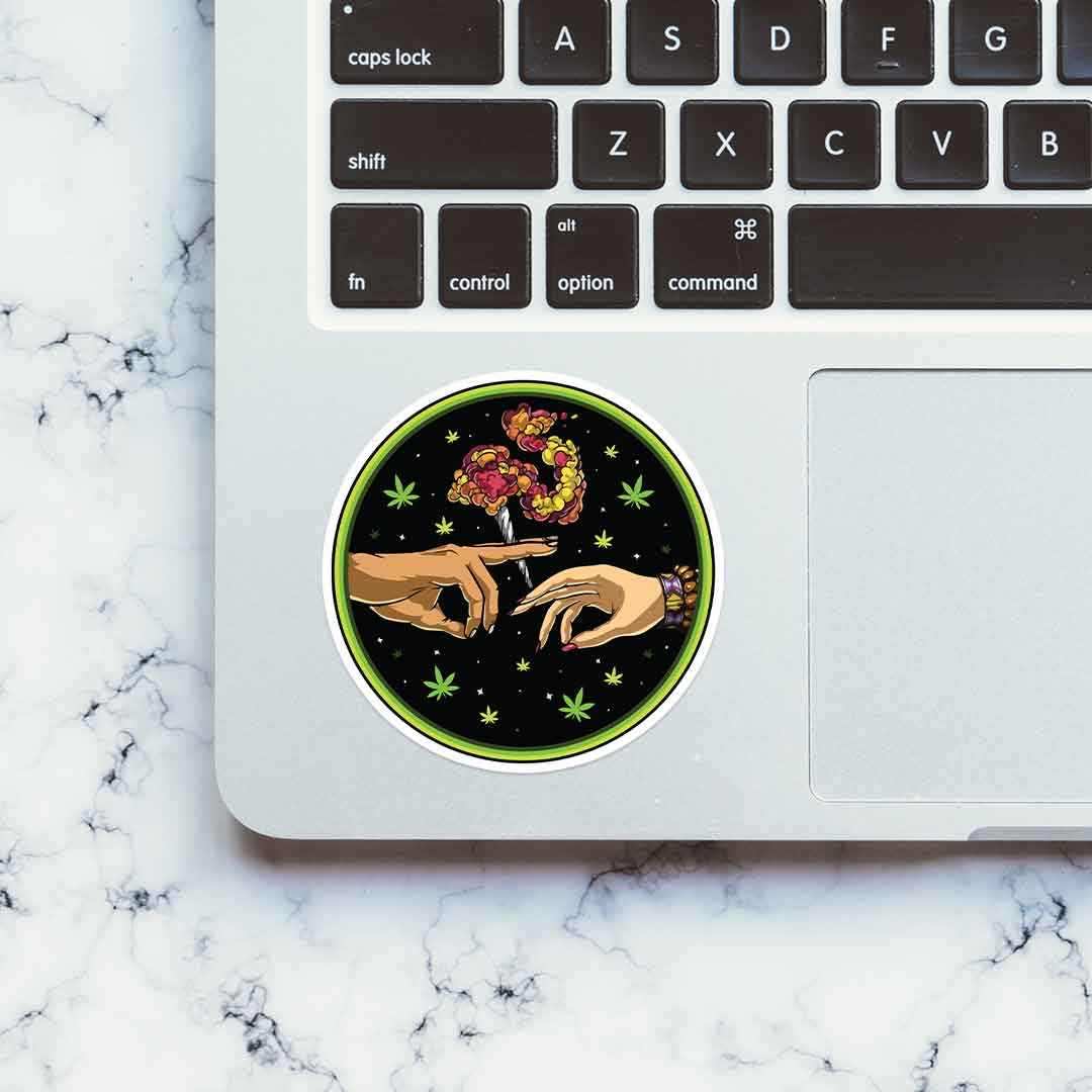 Puff Puff Pass sticker waterproof vinyl decal for laptop, bike, car & bottle