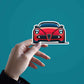 Racer Car Sticker waterproof vinyl decal for laptop, bike, car & bottle