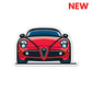 Racer Car Sticker waterproof vinyl decal for laptop, bike, car & bottle