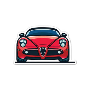 Racer Car Sticker waterproof vinyl decal for laptop, bike, car & bottle