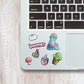 Random Chemistry Mini Stickers Sheet waterproof vinyl decal for laptop, bike, car & bottle