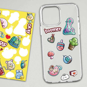 Random Chemistry Mini Stickers Sheet waterproof vinyl decal for laptop, bike, car & bottle
