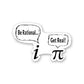 Rational VS Real Sticker waterproof vinyl decal for laptop, bike, car & bottle