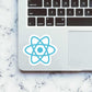 React Sticker waterproof vinyl decal for laptop, bike, car & bottle