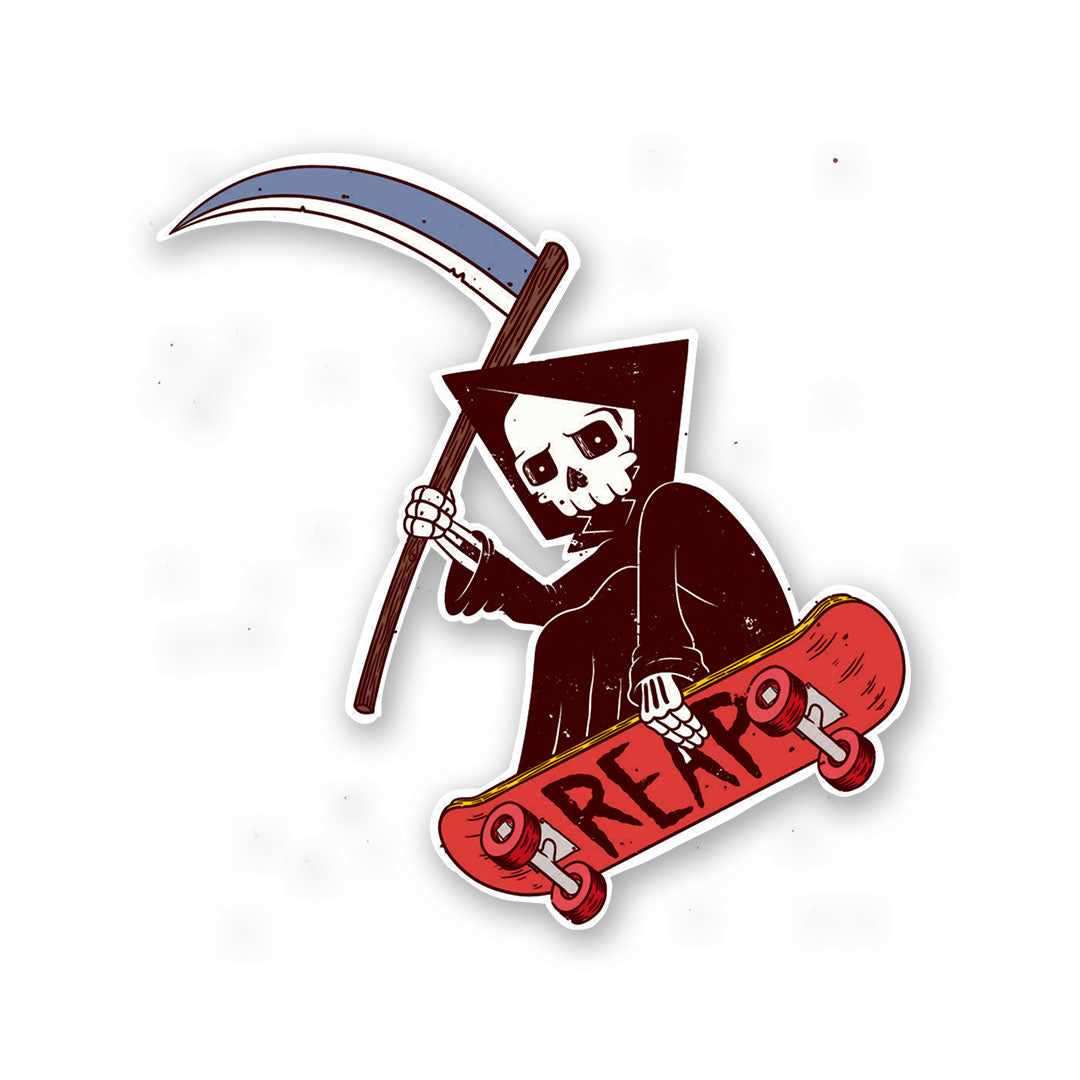 Reaper Sticker waterproof vinyl decal for laptop, bike, car & bottle