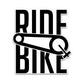 Ride Bike Bumper Sticker waterproof vinyl decal for laptop, bike, car & bottle
