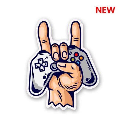 Rock On : Gamer Sticker waterproof vinyl decal for laptop, bike, car & bottle