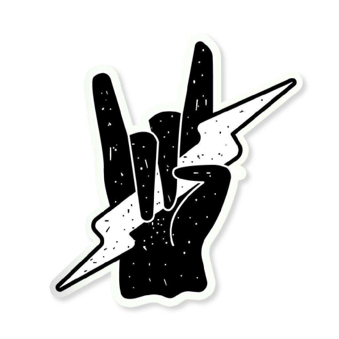 Rock on Sticker waterproof vinyl decal for laptop, bike, car & bottle