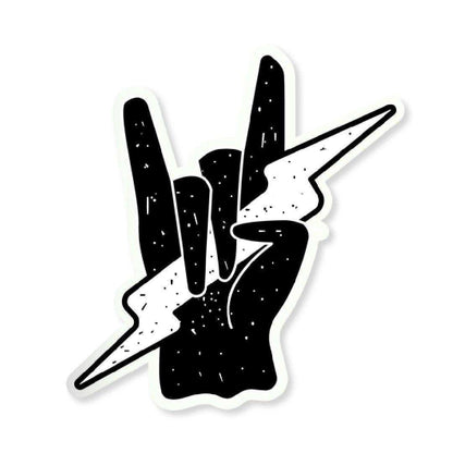 Rock on Sticker waterproof vinyl decal for laptop, bike, car & bottle