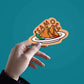Samosa chat Sticker waterproof vinyl decal for laptop, bike, car & bottle