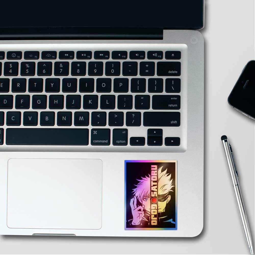 Satoru Gojo Holographic Stickers waterproof vinyl decal for laptop, bike, car & bottle
