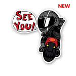 See you Sticker waterproof vinyl decal for laptop, bike, car & bottle