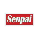 Senpai Sticker waterproof vinyl decal for laptop, bike, car & bottle