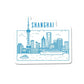 Shanghai Sticker waterproof vinyl decal for laptop, bike, car & bottle