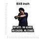 Sidhu Moosewala No Guts No Glory Bumper Sticker waterproof vinyl decal for laptop, bike, car & bottle