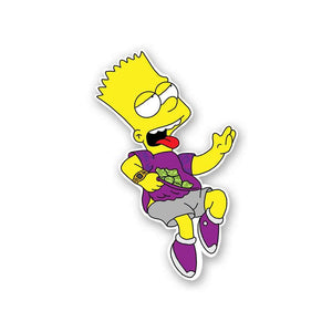 Simpsons Sticker waterproof vinyl decal for laptop, bike, car & bottle