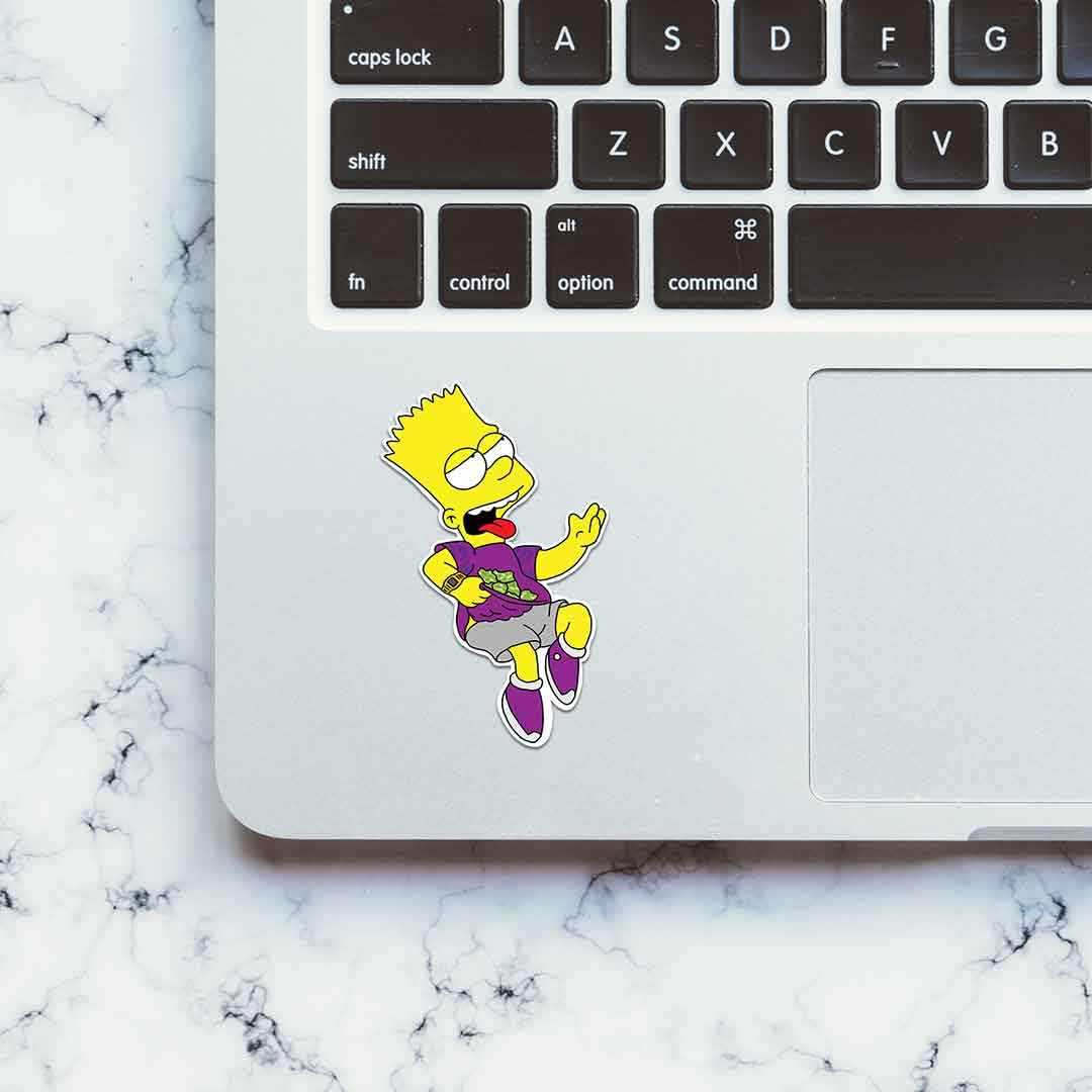 Simpsons Sticker waterproof vinyl decal for laptop, bike, car & bottle