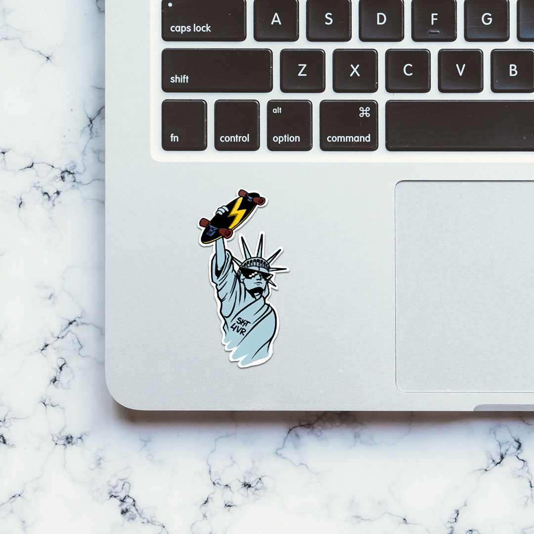 Skate Forever Sticker waterproof vinyl decal for laptop, bike, car & bottle