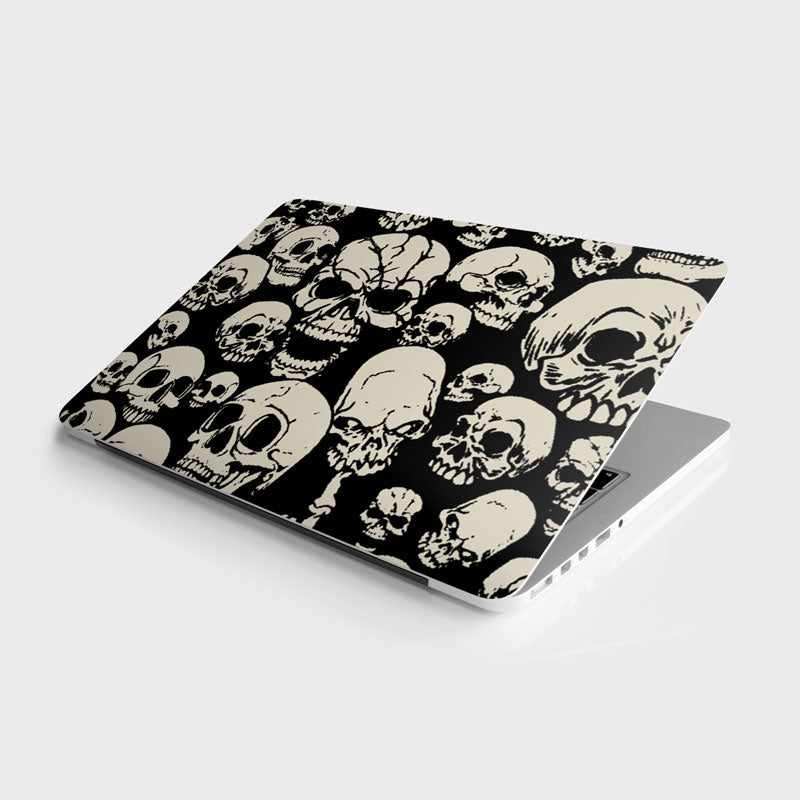 Skeleton Head Laptop Skin waterproof vinyl decal for laptop, bike, car & bottle