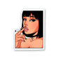 Smoke Girl Sticker waterproof vinyl decal for laptop, bike, car & bottle